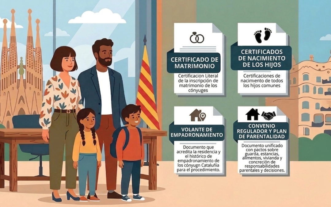 Qu&eacute; documentos necesito para divorciarme si tengo hijos en Catalu&ntilde;a